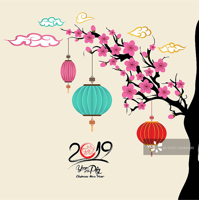 春节复古猪装饰合集图片素材