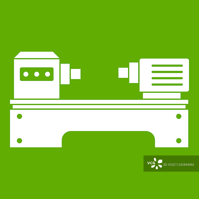 车床机器绿色图标图片素材