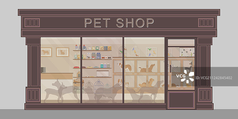 现代宠物店外观图片素材