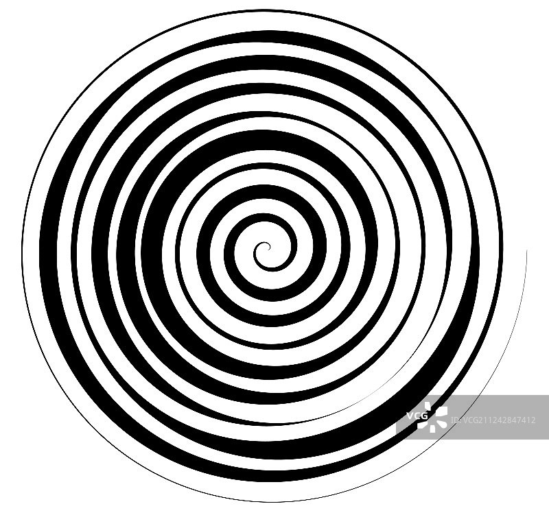具有径向风格的螺旋抽象元素图片素材