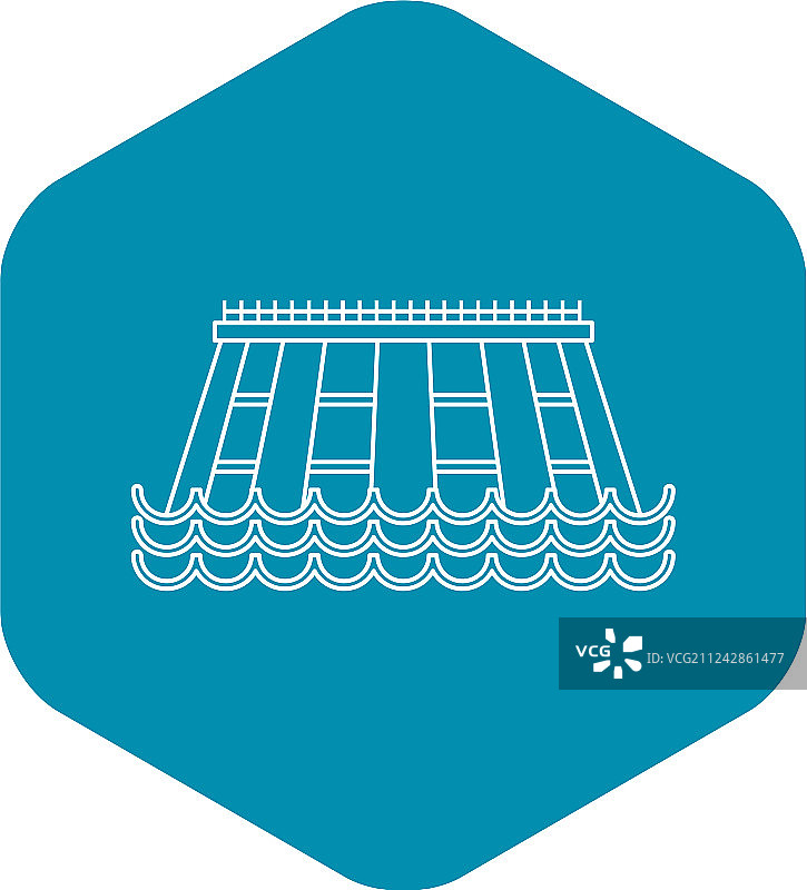 水电图标轮廓样式图片素材