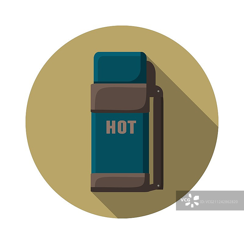 扁平风保温容器图标现代设计图片素材