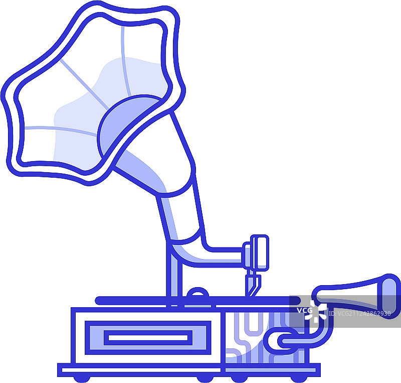 复古留声机图标图片素材