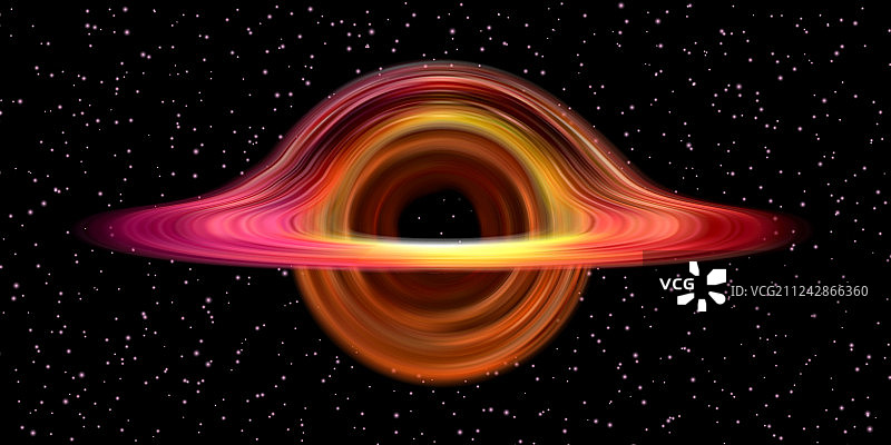 真实的黑洞太空星体破坏圈图片素材