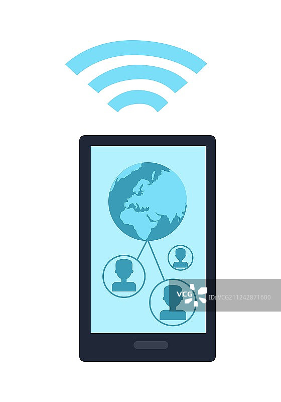 无线信号图标手机图片素材