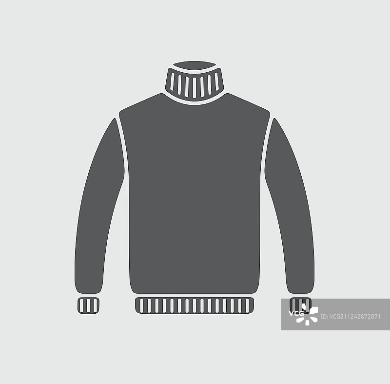毛衣图标在背景上图片素材