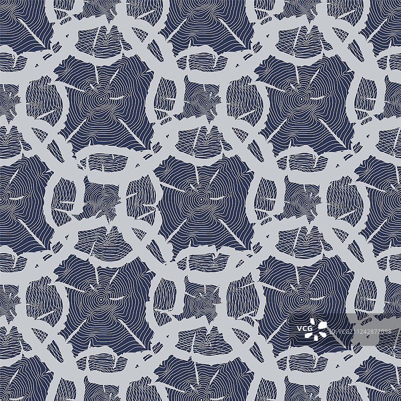 树木年轮无缝图案抽象背景图片素材