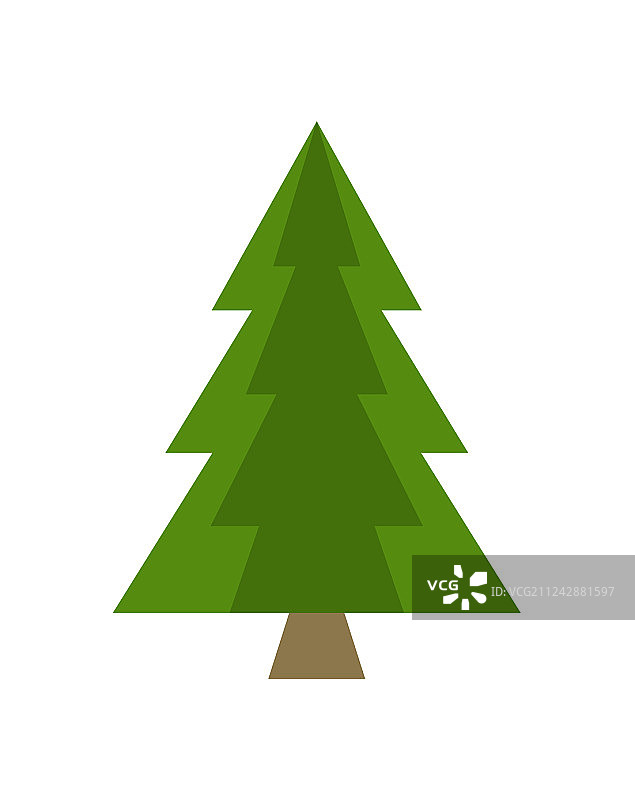 圣诞树标志牌云杉图标图片素材