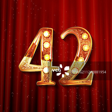 42周年庆典标识图片素材