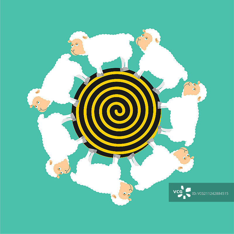 用于睡眠的催眠绵羊催眠农场动物图片素材