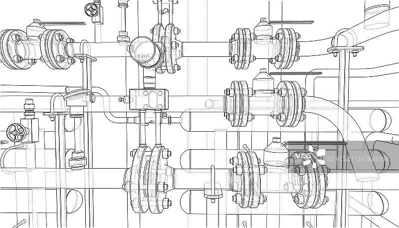 工业设备草图图片素材