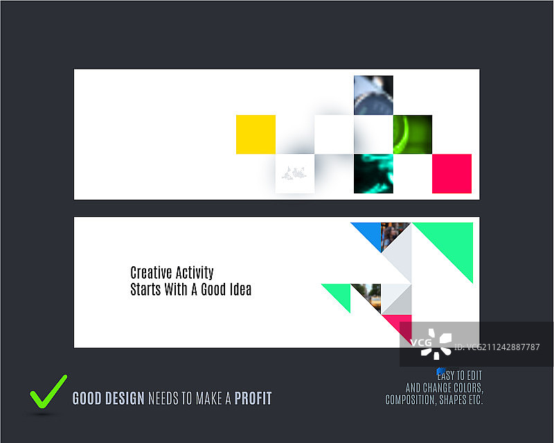 抽象横幅网站banner图片素材