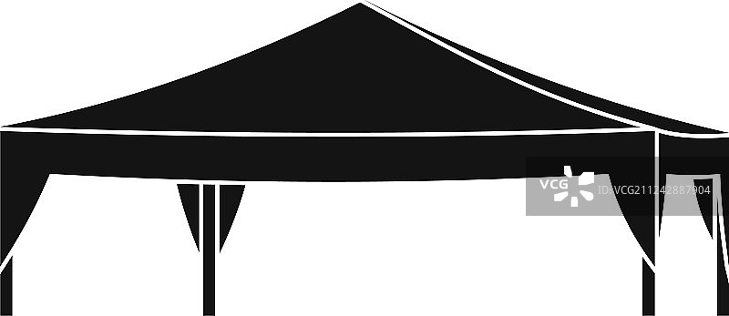 活动帐篷简约风格图标图片素材