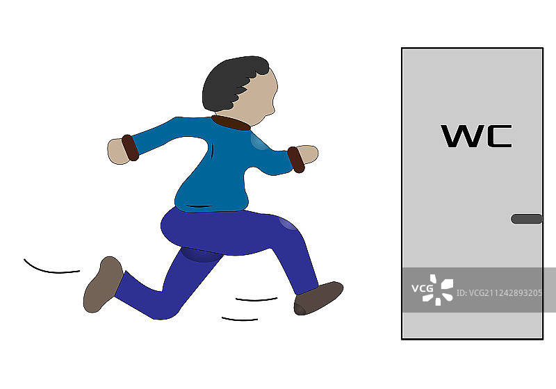 尿失禁无意识排尿图片素材