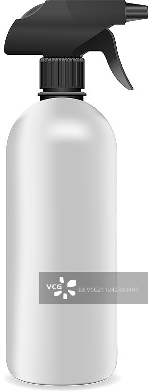 3D逼真白色塑料或金属喷雾图片素材