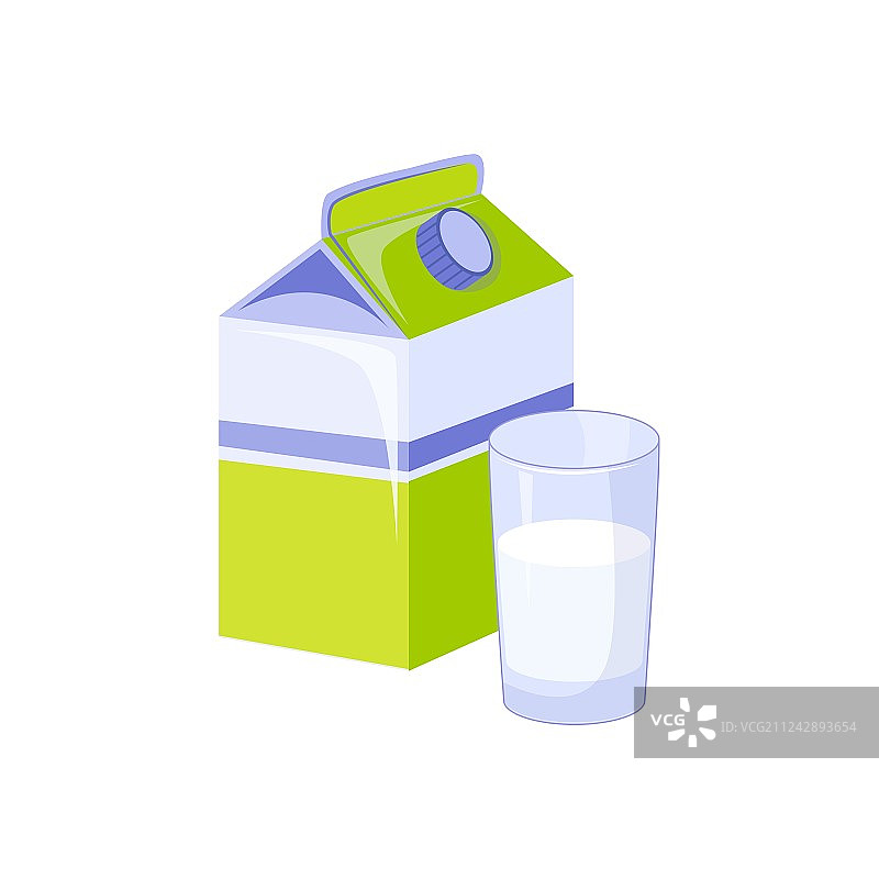 独立牛奶制品纸箱和玻璃瓶图片素材