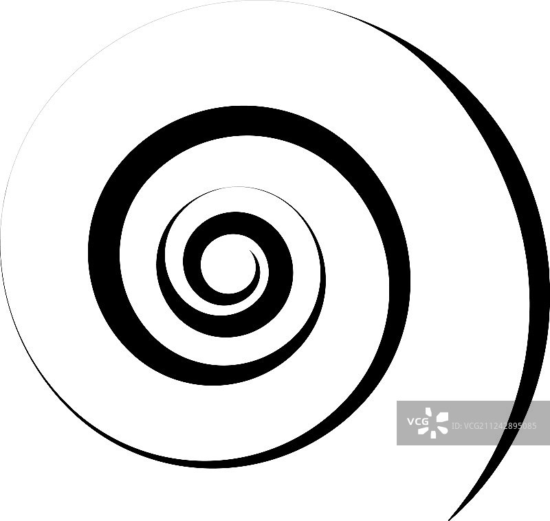 具有径向风格的螺旋抽象元素图片素材