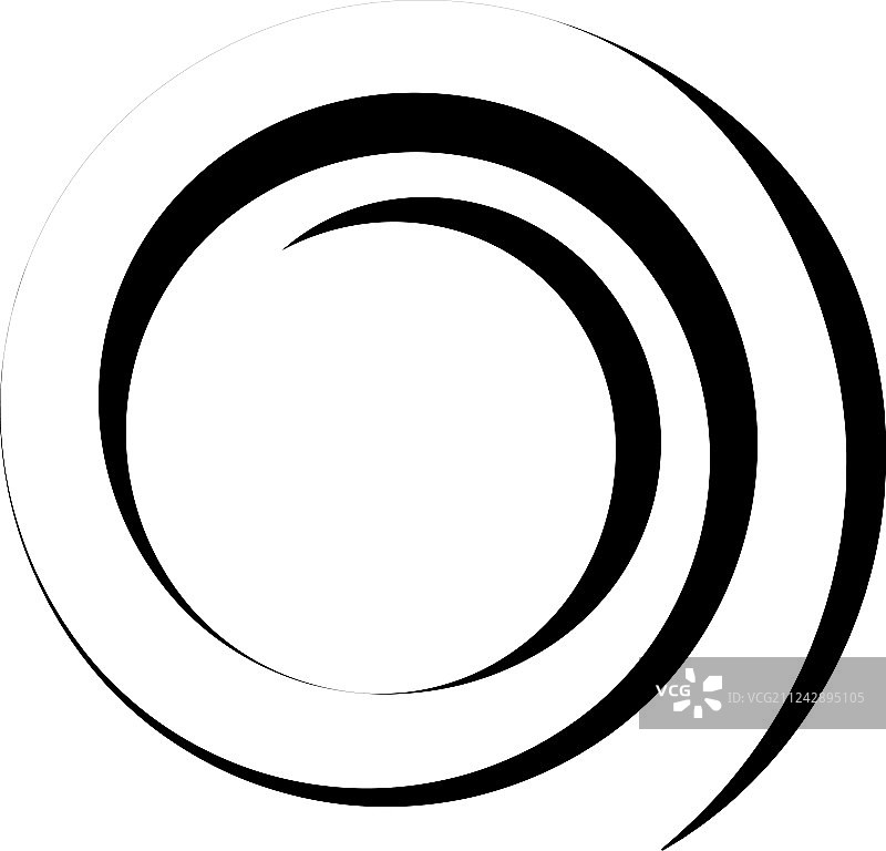 具有径向风格的螺旋抽象元素图片素材