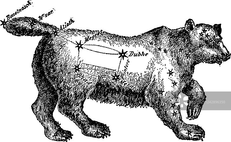 复古大熊星座图片素材