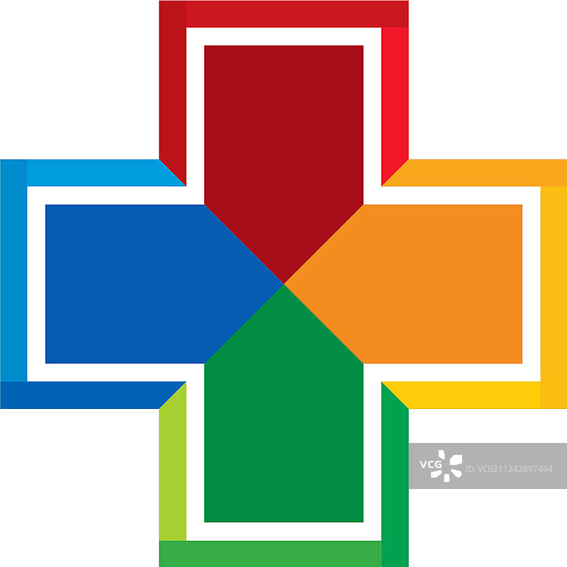 彩色医疗标志图标设计图片素材