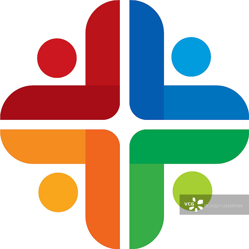 彩色医疗标志图标设计图片素材