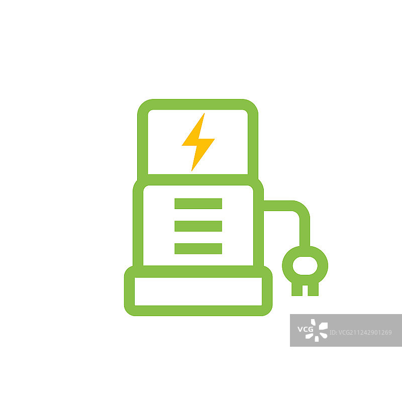 汽车充电站图标图片素材