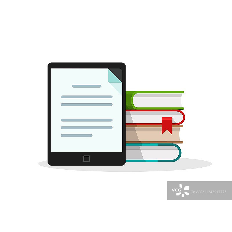 虚拟图书馆概念书堆叠背景图片素材