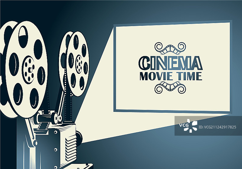 电影放映机海报图片素材