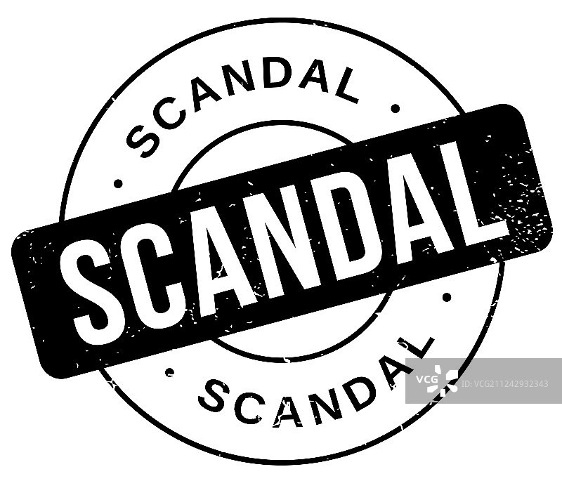 丑闻印章图片素材