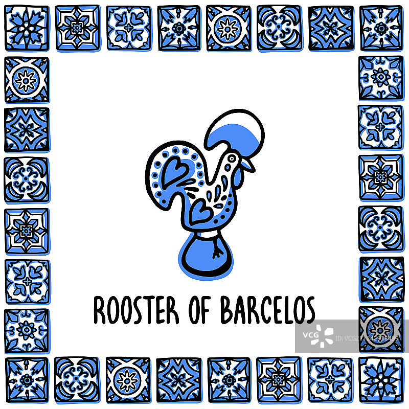 葡萄牙地标：巴塞罗斯公鸡图片素材