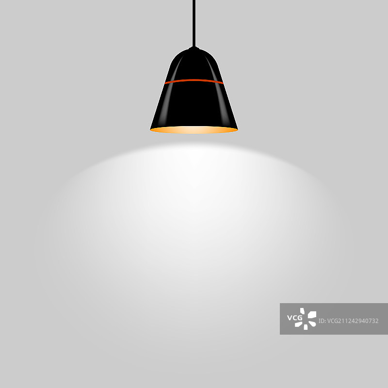 黑色吸顶灯图片素材