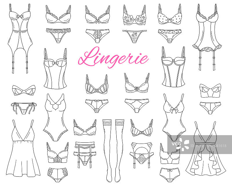 时尚女士内衣系列图片素材