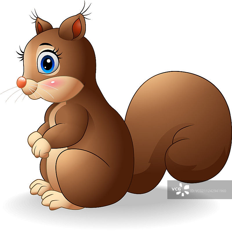 卡通可爱松鼠图片素材