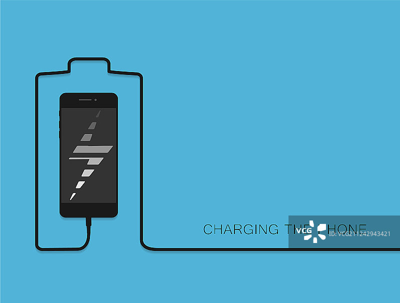 用充电宝给手机充电图片素材