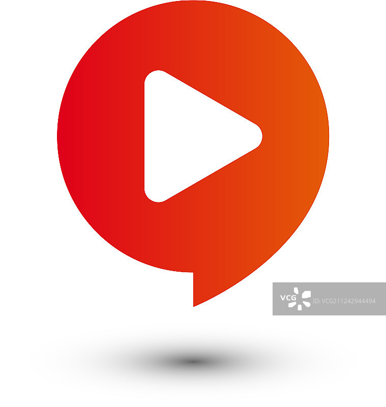 播放按钮多媒体Logo图形模板图片素材