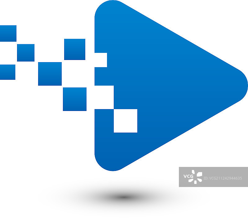 播放按钮多媒体Logo图形模板图片素材