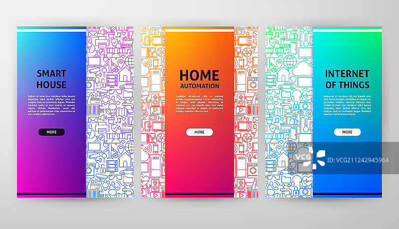智能家居宣传册设计图片素材