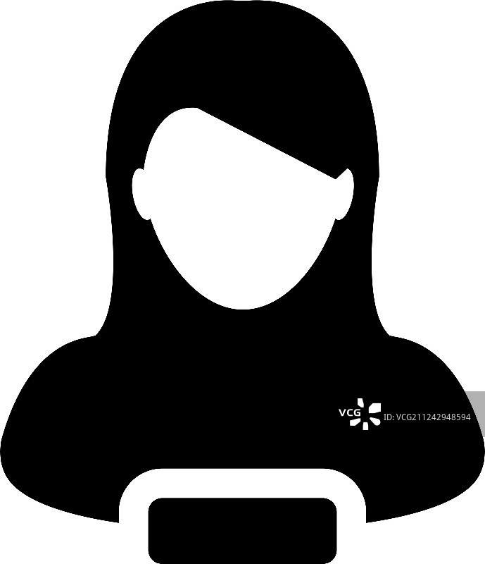移除用户头像的女性图标图片素材