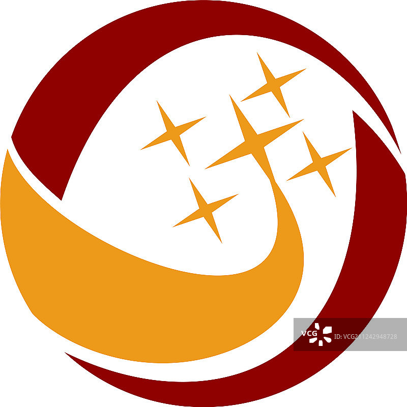 星星飞镖标志设计模板图片素材