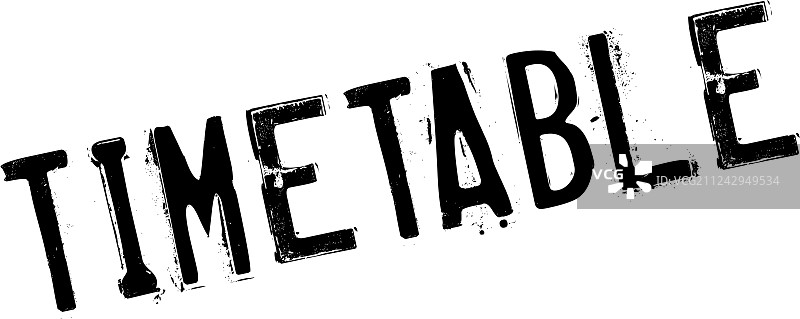 时间表橡胶印章图片素材