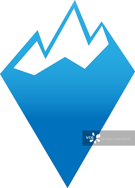 底部干净优雅的冰山图片素材