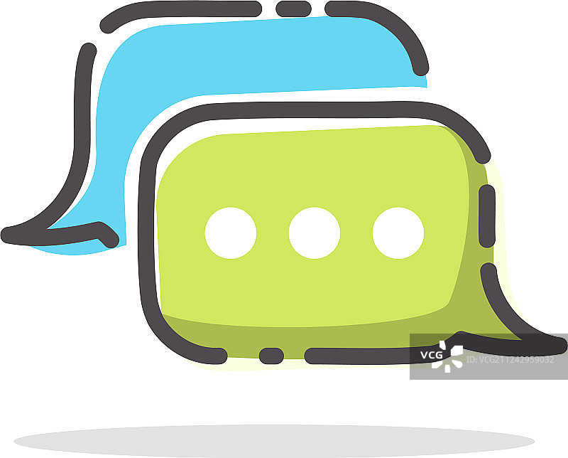 聊天App Logo对话气泡图标图片素材