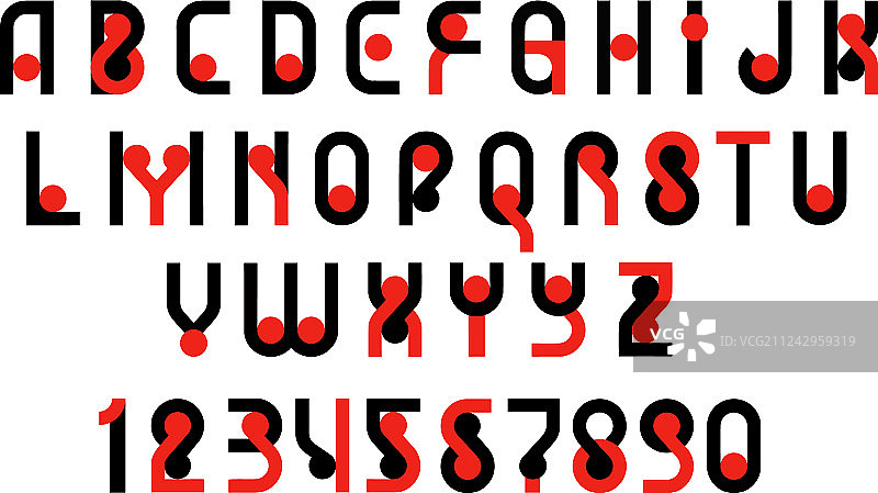 拉丁现代粗体字母图片素材