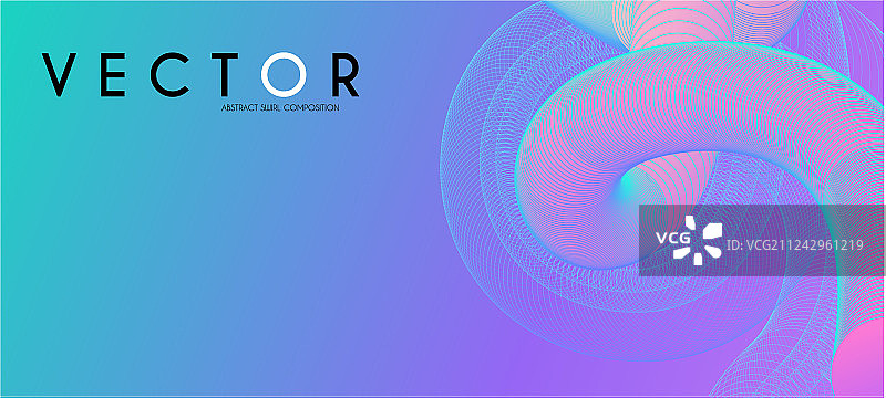 3D渐变设计彩色抽象构图图片素材