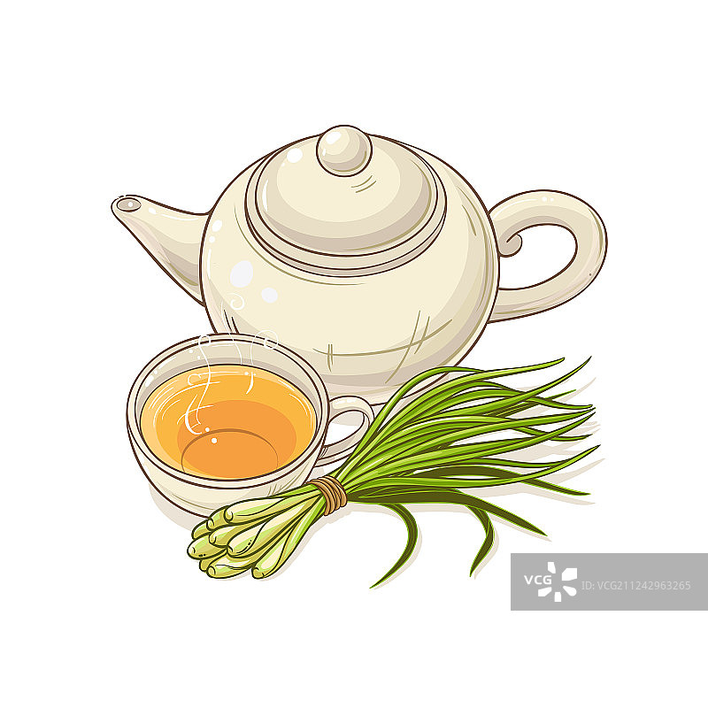 柠檬草茶图片素材