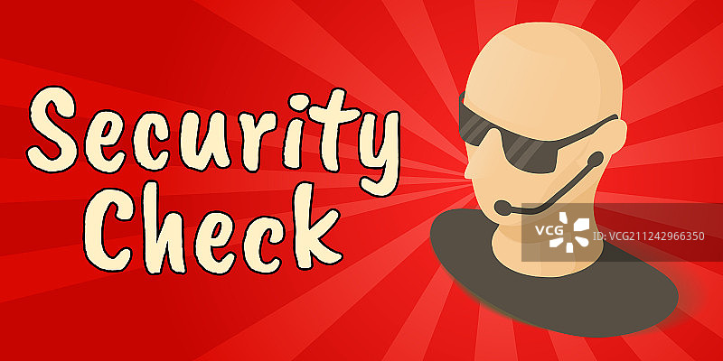 安全检查概念banner漫画2.5D图片素材