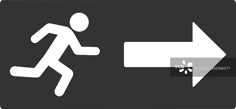 紧急出口扁平图标图片素材