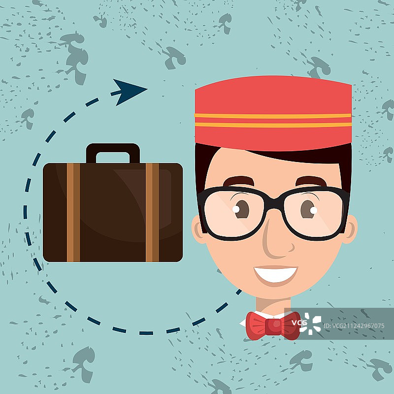 酒店服务员图标图片素材