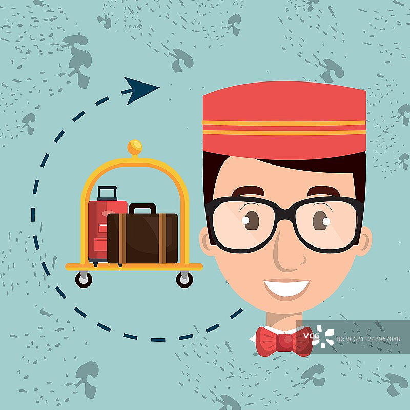 酒店服务员图标图片素材