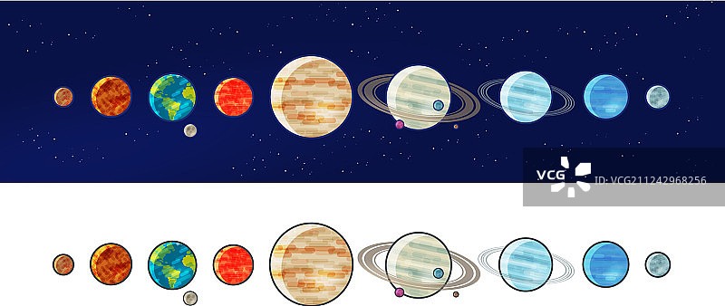 太阳系行星宇宙星系图片素材